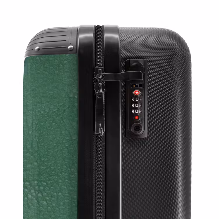 Valise - Aspect cuir de couleur verte — 5