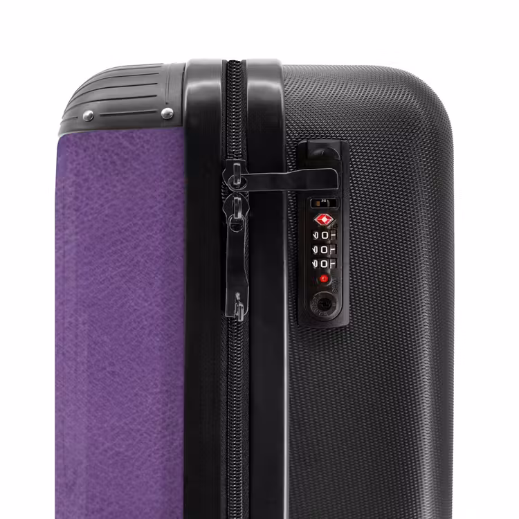 Valise - Aspect cuir lilas violet — 5