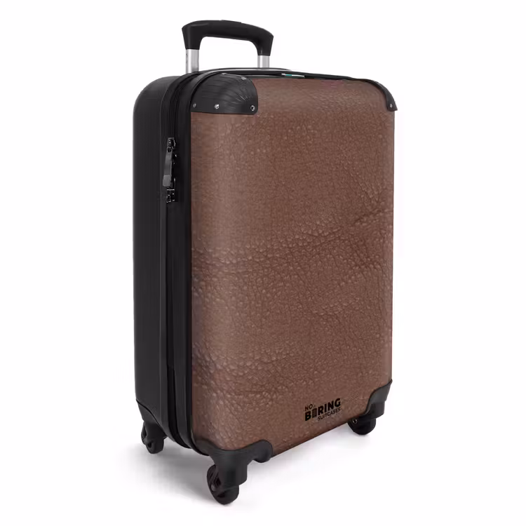 Valise - Aspect cuir marron — 2