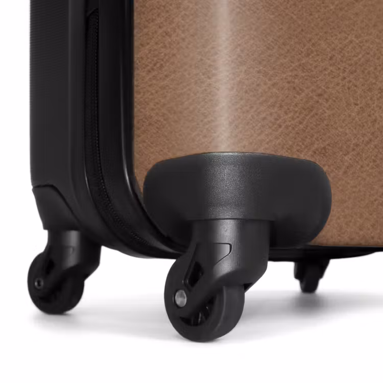 Valise - Aspect cuir marron clair — 6