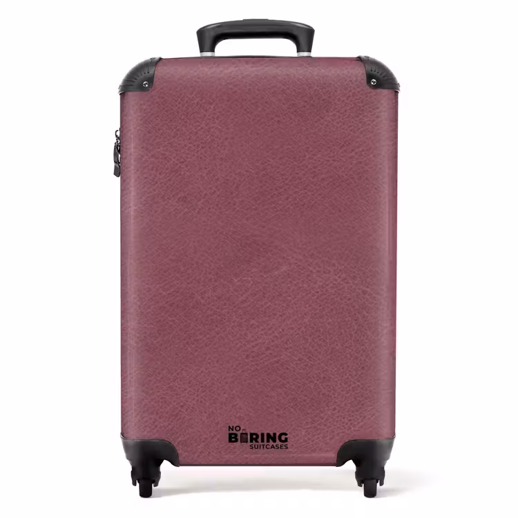 Valise - Aspect cuir rose foncé — 1