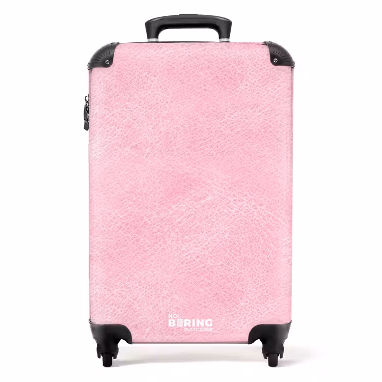 Valise - Aspect cuir rose pâle — 1