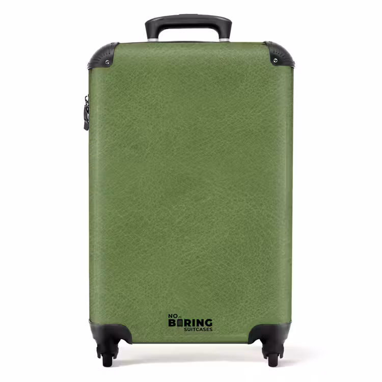 Valise - Aspect cuir vert menthe — 1