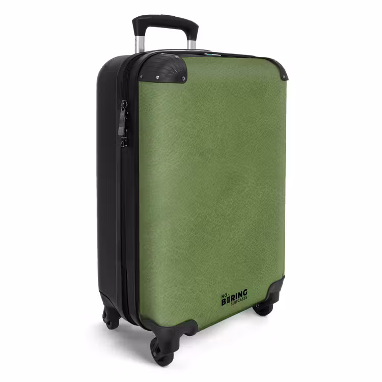 Valise - Aspect cuir vert menthe — 2