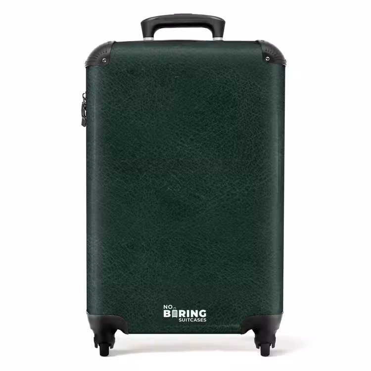 Valise - Aspect cuir vert mousse — 1