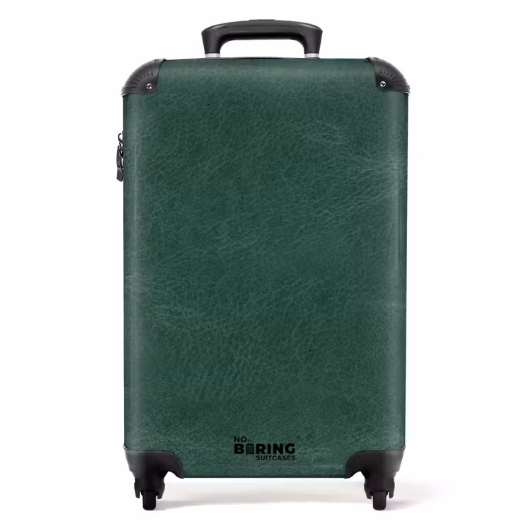Valise - Aspect cuir vert moyen — 1