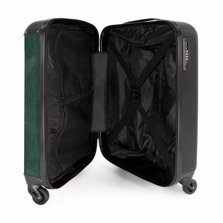 Valise - Aspect cuir vert moyen — 4