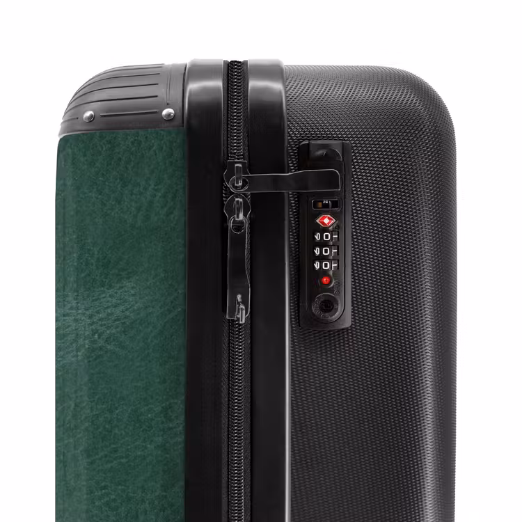 Valise - Aspect cuir vert moyen — 5