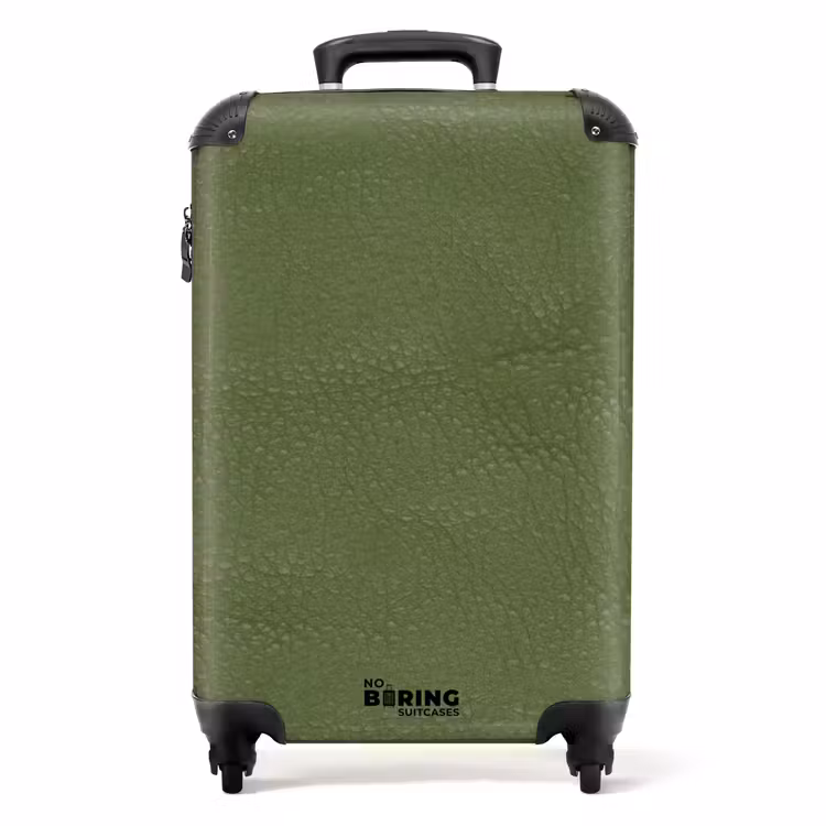 Valise - Aspect cuir vert pomme — 1