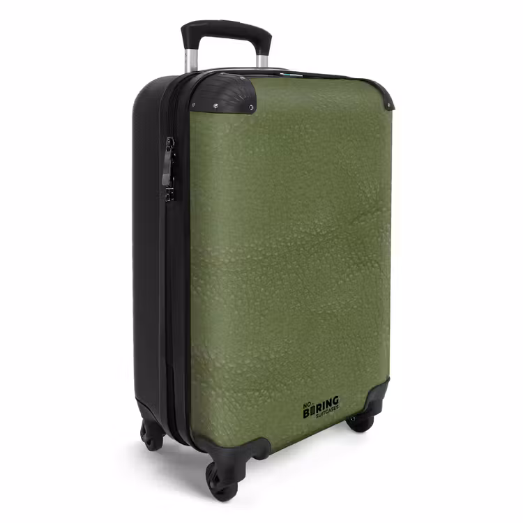 Valise - Aspect cuir vert pomme — 2