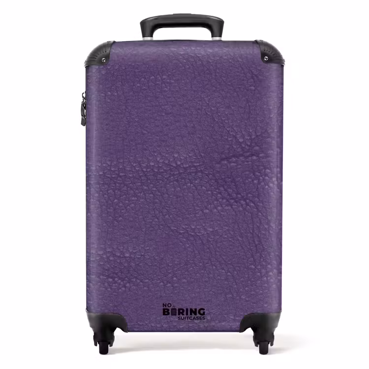 Valise - Aspect cuir violet — 1