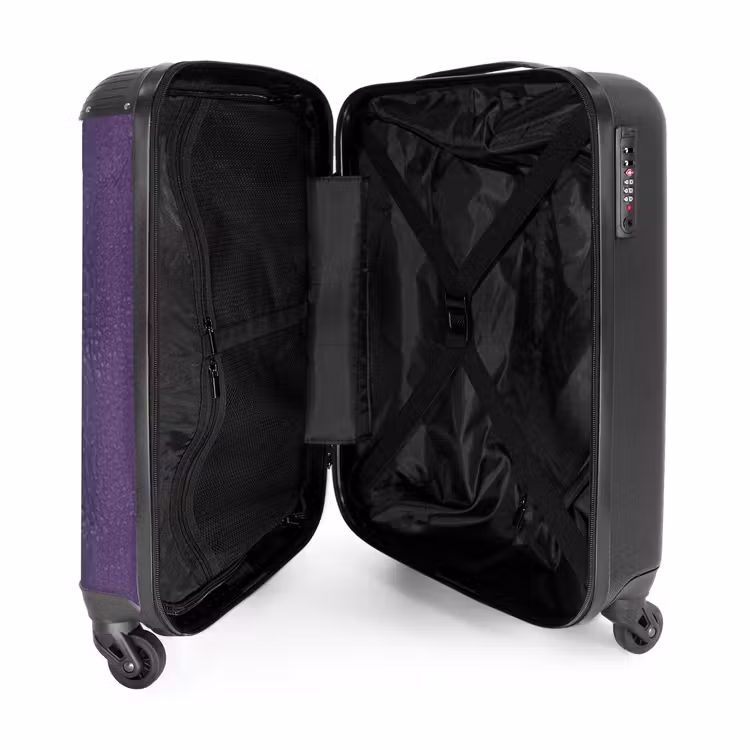 Valise - Aspect cuir violet — 4