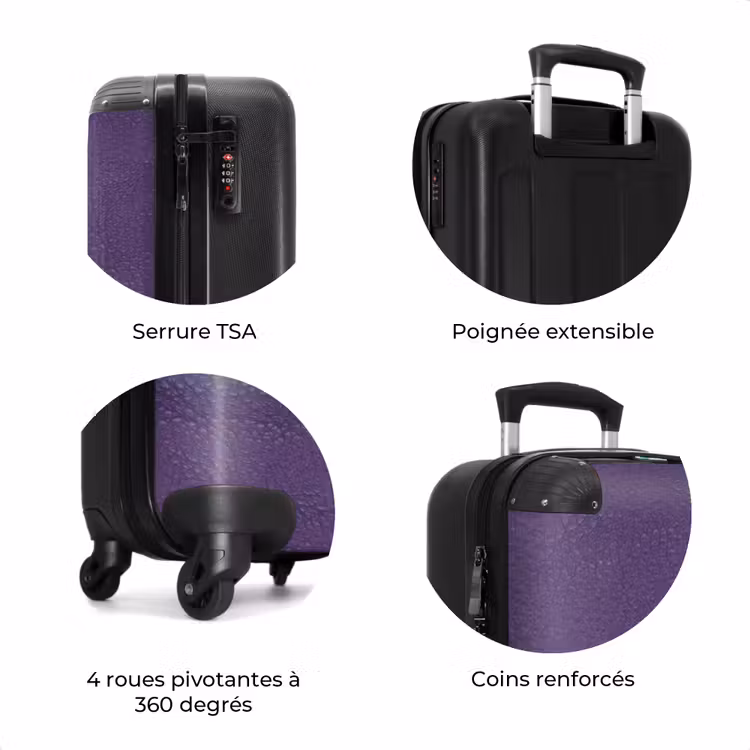 Valise - Aspect cuir violet — 7