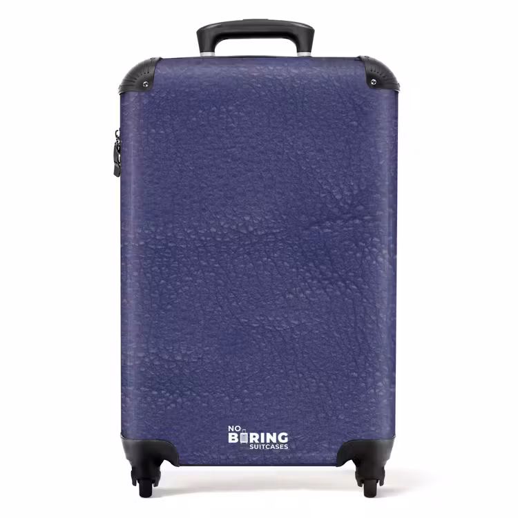 Valise - Aspect cuir violet lavande — 1