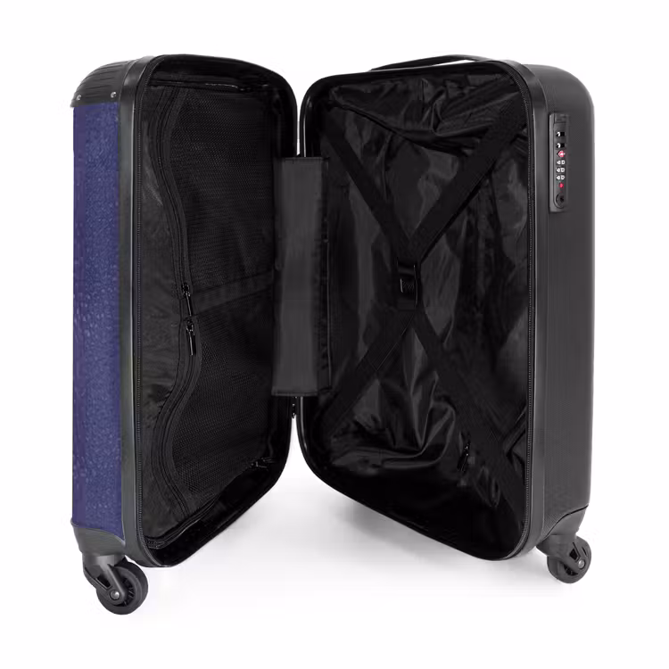 Valise - Aspect cuir violet lavande — 4