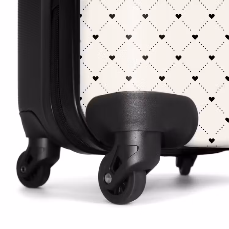 Valise - Coeurs de la Saint-Valentin motif diamant pois — 7