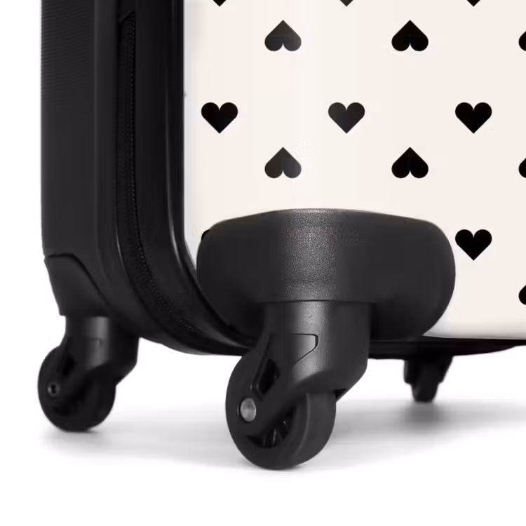 Valise - Coeurs de Saint Valentin en losange noir — 7
