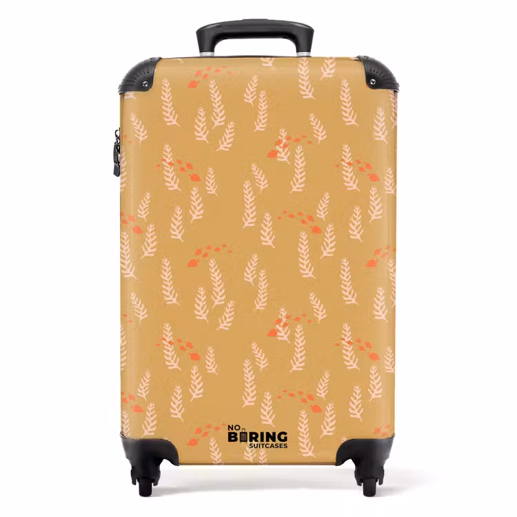 Valise - Corail avec motif de poisson orange rose — 1