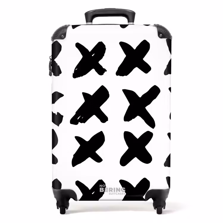Valise - Croix noires sur fond blanc — 1