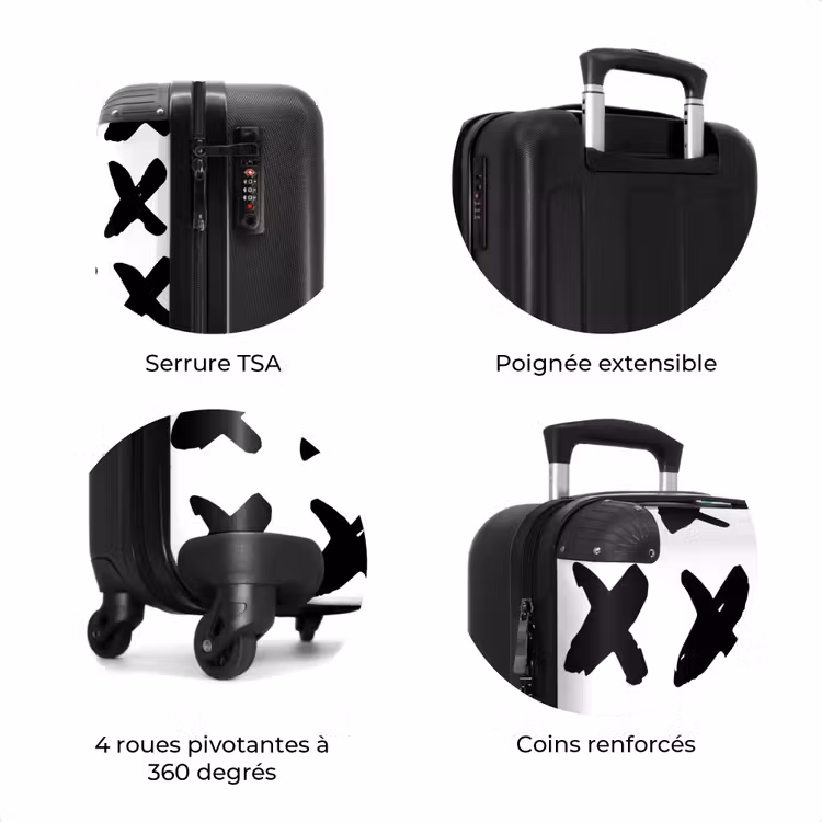 Valise - Croix noires sur fond blanc — 8