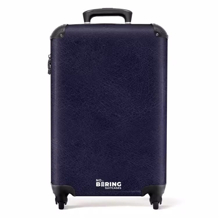 Valise - Cuir bleu marine — 1