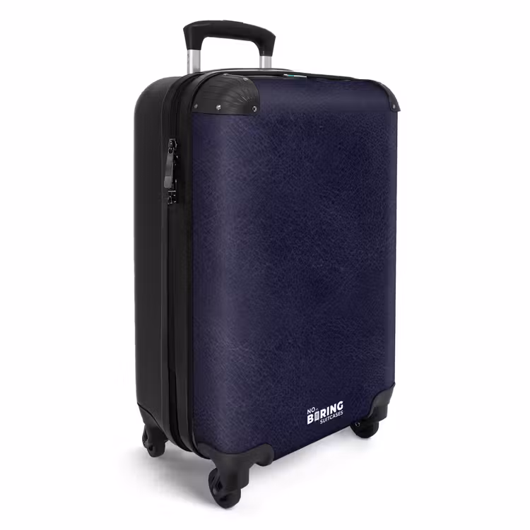 Valise - Cuir bleu marine — 2