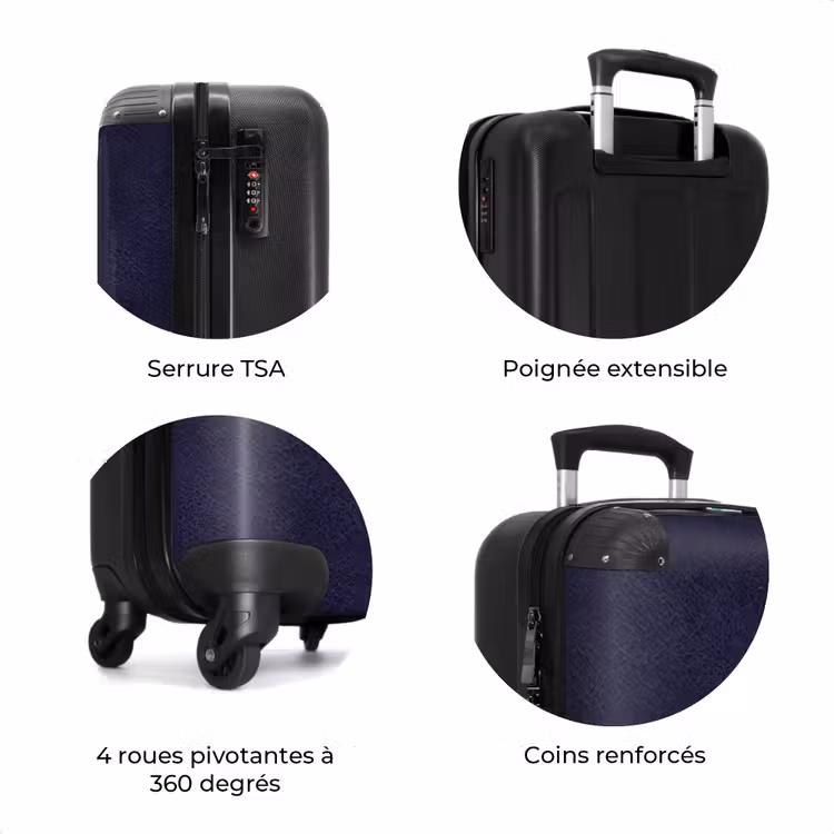 Valise - Cuir bleu marine — 7