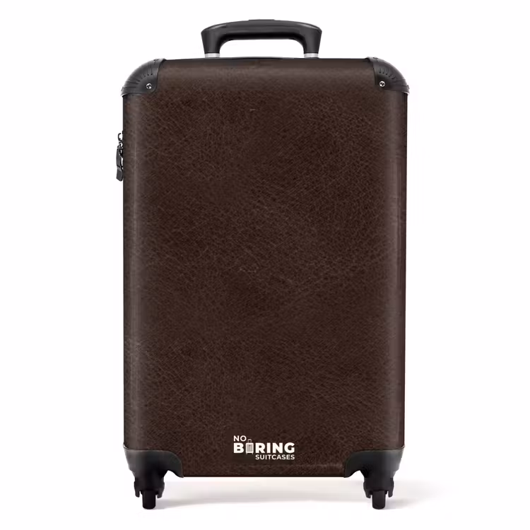 Valise - Cuir brun chocolat — 1