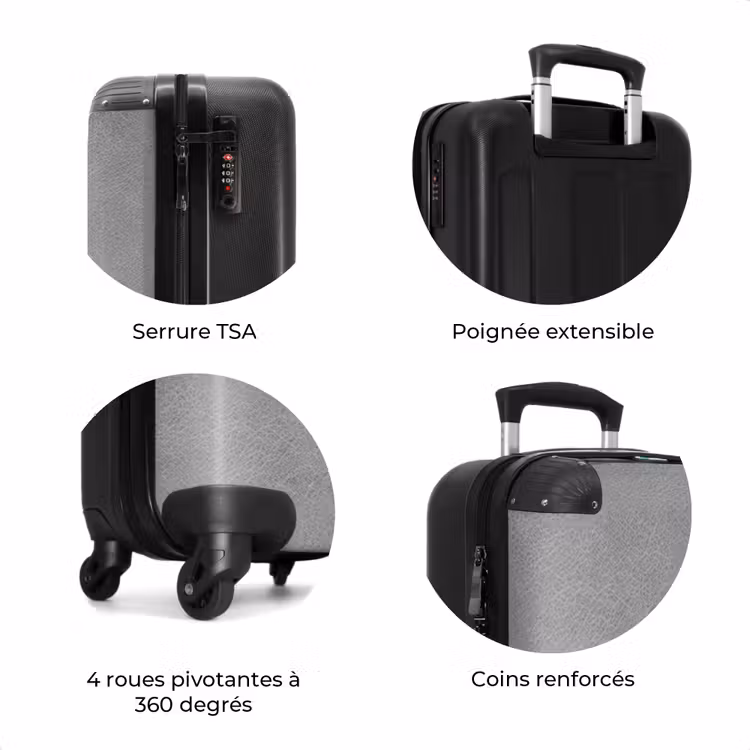 Valise - Cuir gris — 7