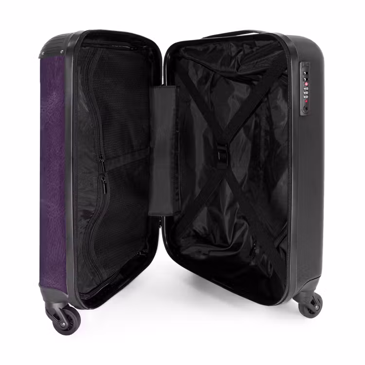 Valise - Cuir violet aubergine — 4