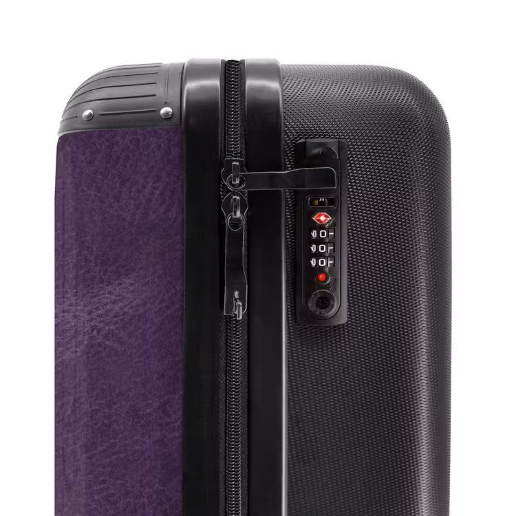 Valise - Cuir violet aubergine — 5