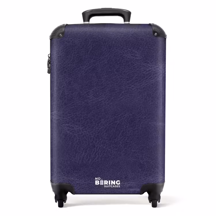 Valise - Cuir violet moyen — 1