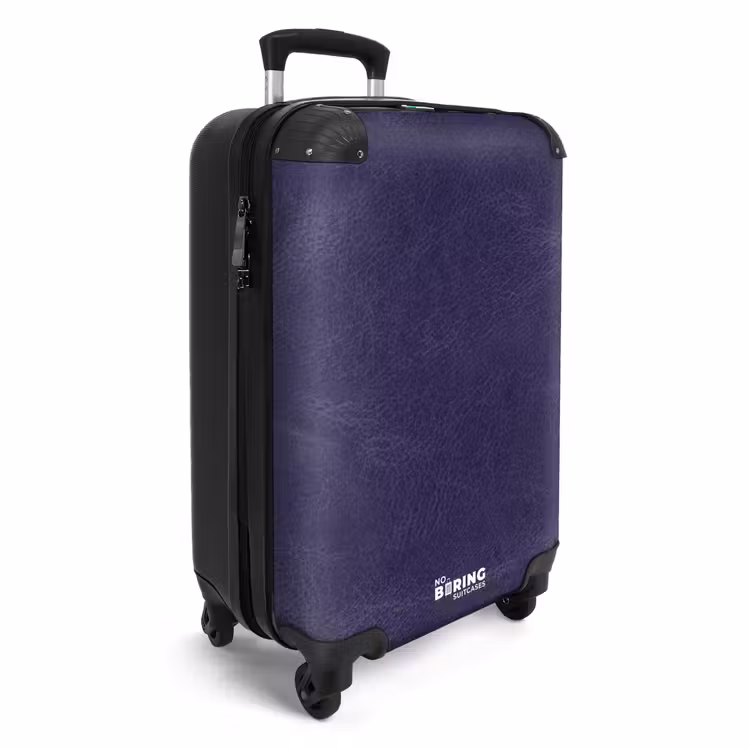 Valise - Cuir violet moyen — 2