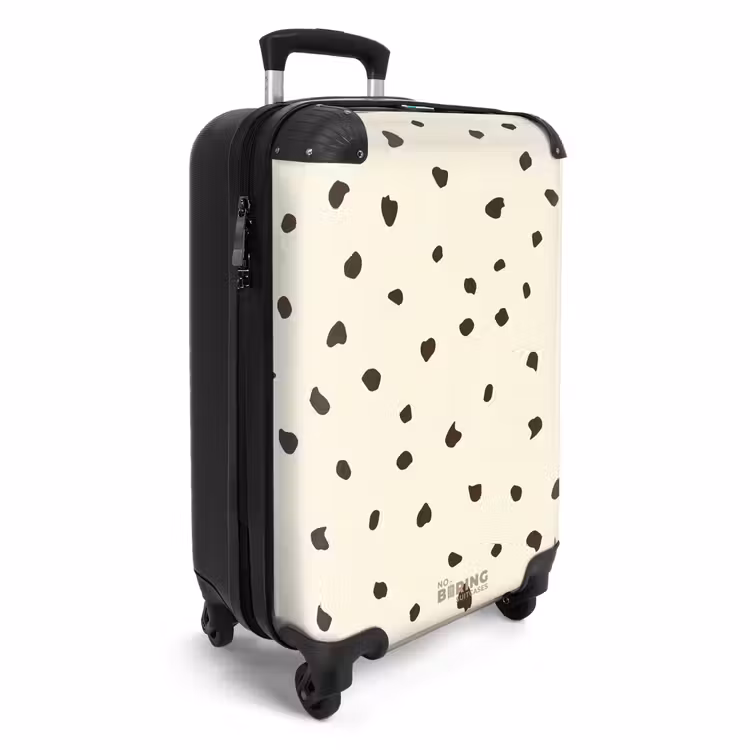 Valise - Fond crème clair avec des taches brunes — 2