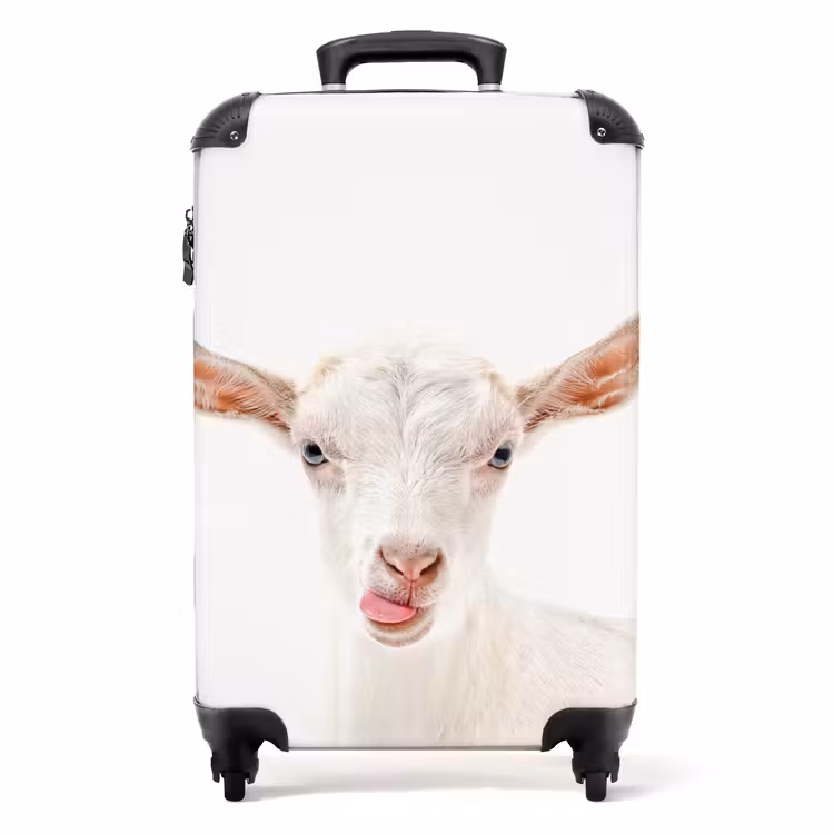 Valise - Chèvre tirant la langue — 1