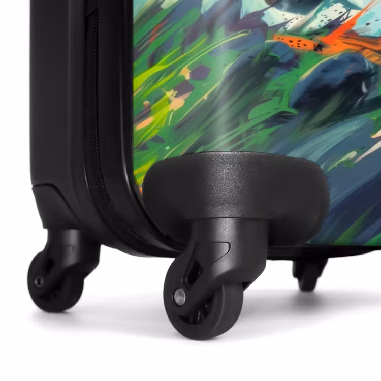 Valise - Camion monstre vert avec coups de pinceau — 6