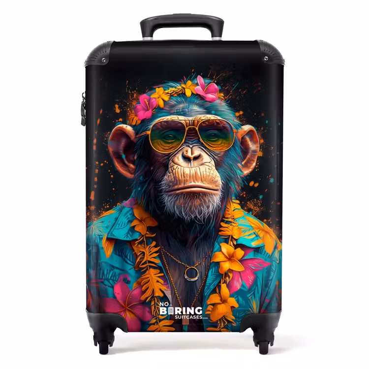 Valise - Chimpanzé avec chemisier hawaïen — 1