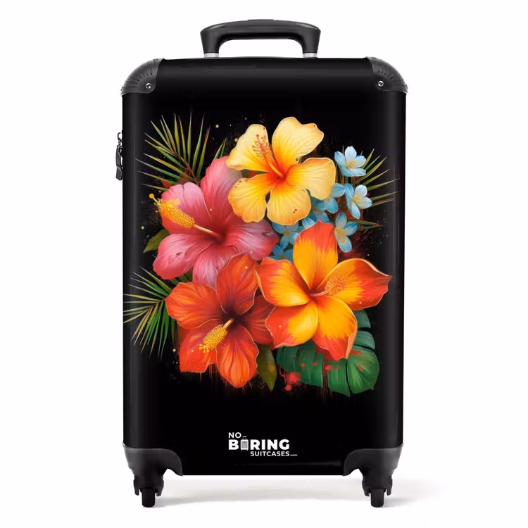 Valise - Fleurs tropicales dans le style Street Art — 1