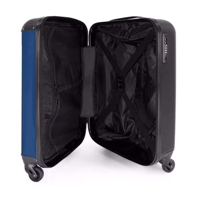 Valise - Fond bleu avec avion et texte Flight Mode — 4