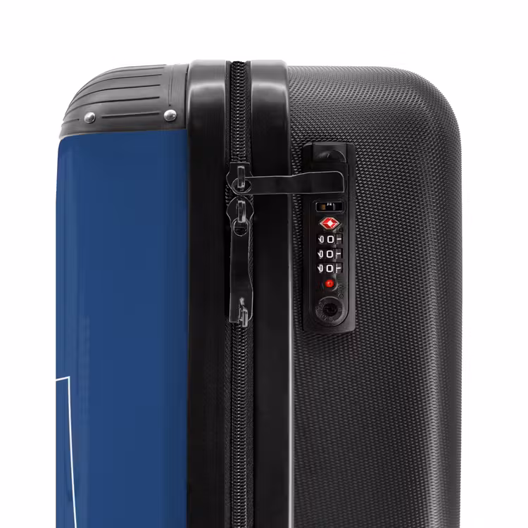 Valise - Fond bleu avec texte en gros caractères Voyage — 5