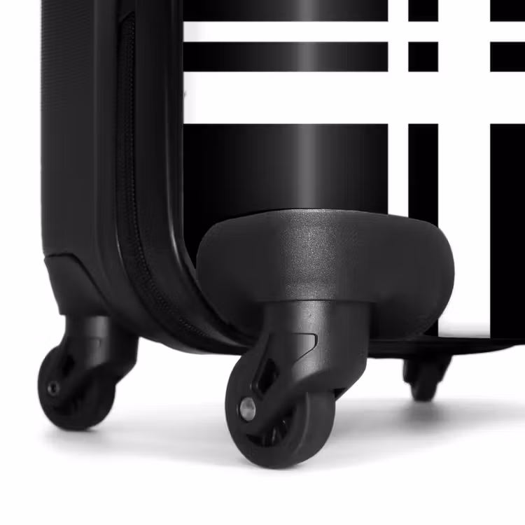 Valise - Fond noir avec motif de croix blanche en bas à gauche — 6