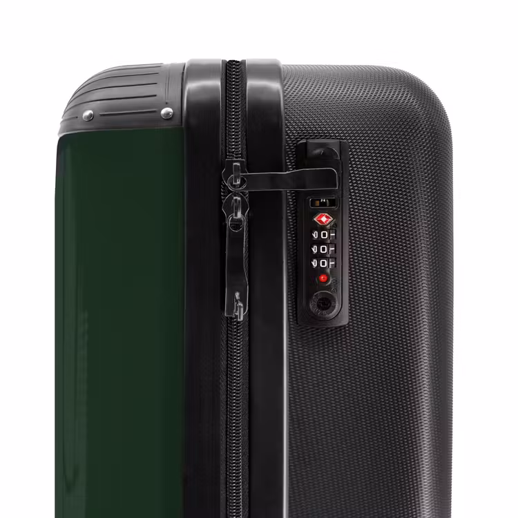Valise - Fond vert avec double bande verticale blanche — 5