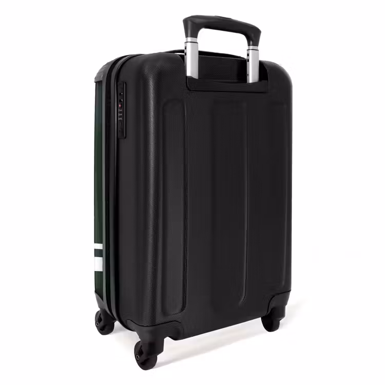 Valise - Fond vert foncé avec motif de croix blanche en bas à gauche — 3