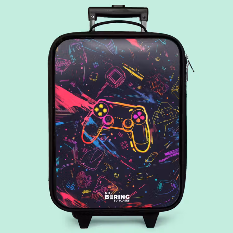 Valise enfant - L'univers des jeux en style néon — 3
