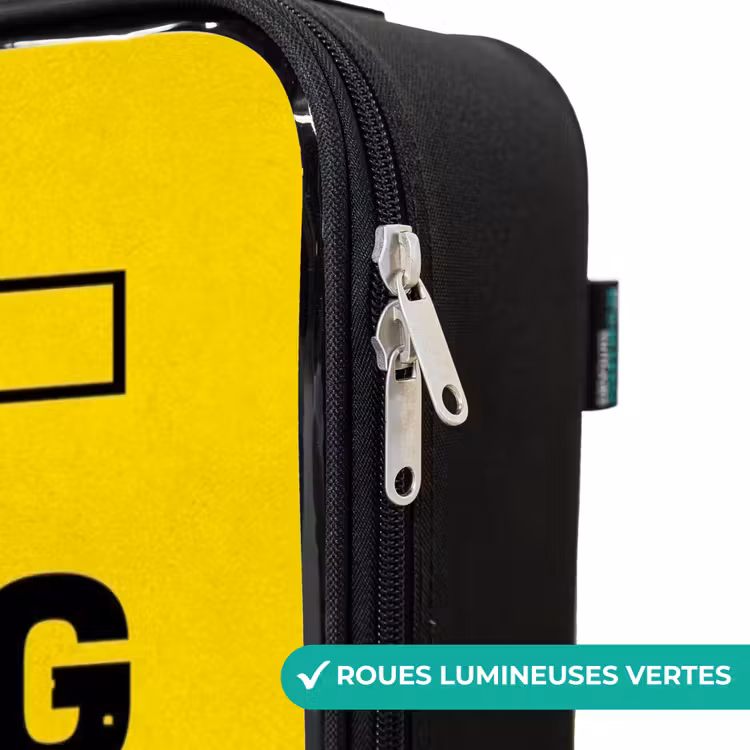 Valise enfant - Noir et jaune avec zone de jeu — 6