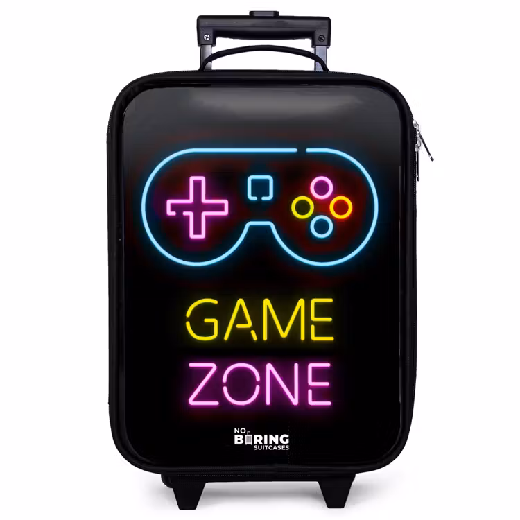 Valise enfant - Qoute avec des couleurs néon — 1