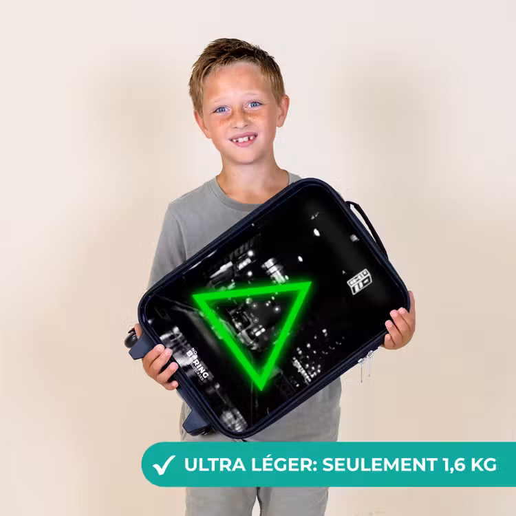 Valise enfant - Triangle vert vif — 2