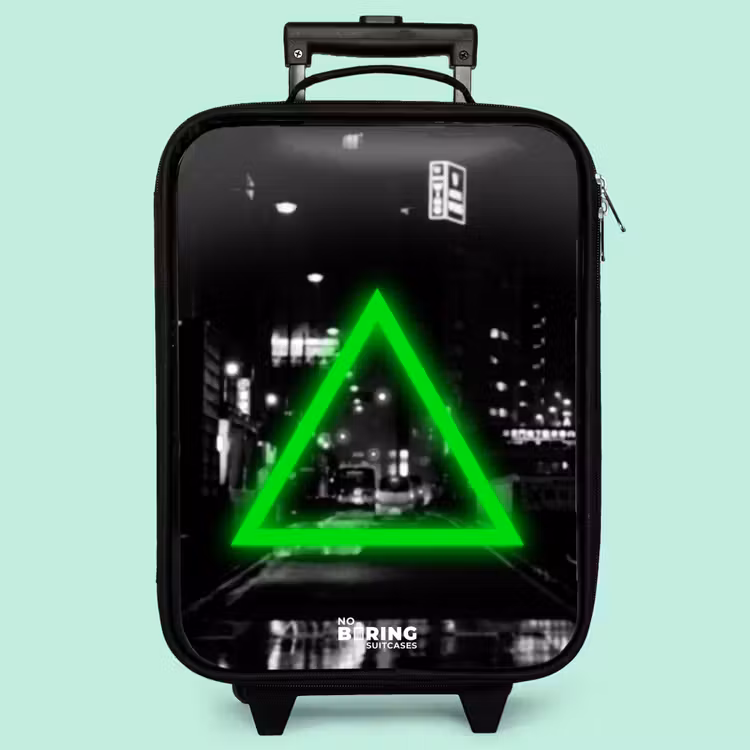 Valise enfant - Triangle vert vif — 3