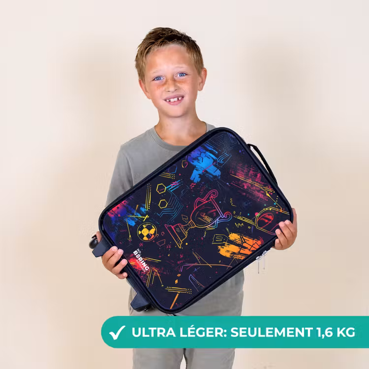Valise enfant - Trophée sportif en néon — 2