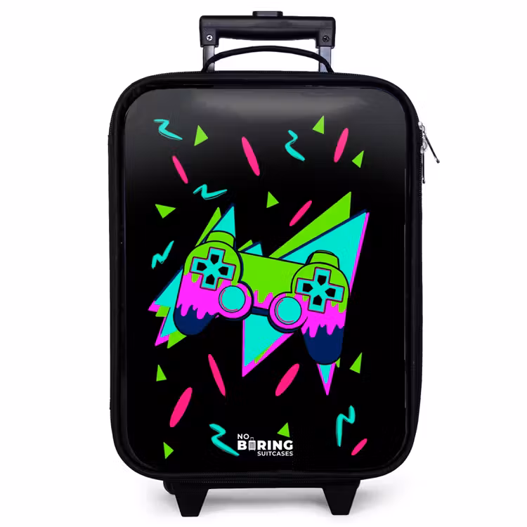 Valise enfant - Contrôleur néon sur fond noir — 1